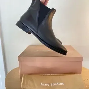 Acne Studios | Shoes | Acne Studios Leather Chelsea Boots  display picture 2